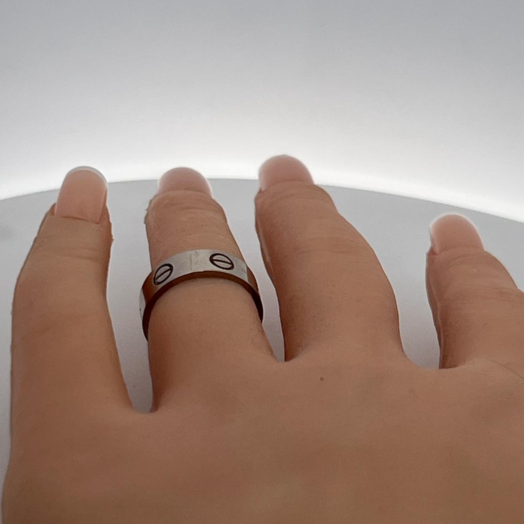 Cartier Vintage 18 Karat White Gold Love Ring 5.5MM Size 5.25 (50)