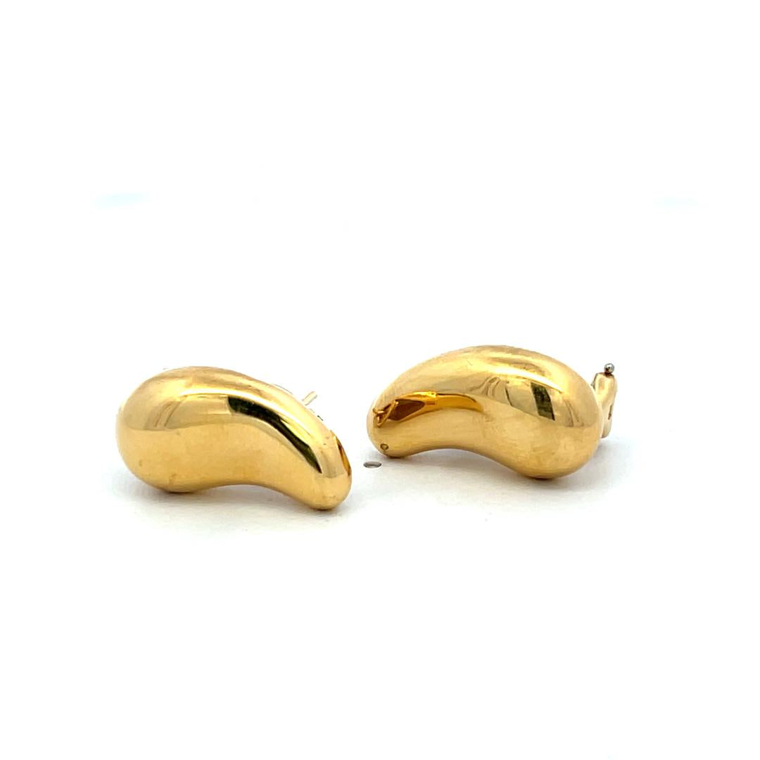 Tiffany & Co 18 Karat Yellow Gold Clip-On Earrings weighs 12 Grams