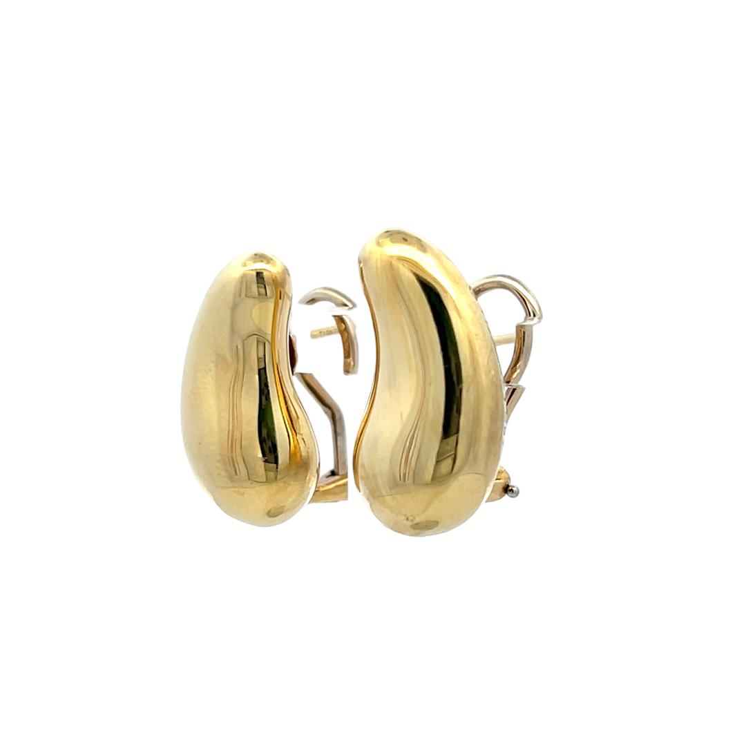 Tiffany & Co 18 Karat Yellow Gold Clip-On Earrings weighs 12 Grams