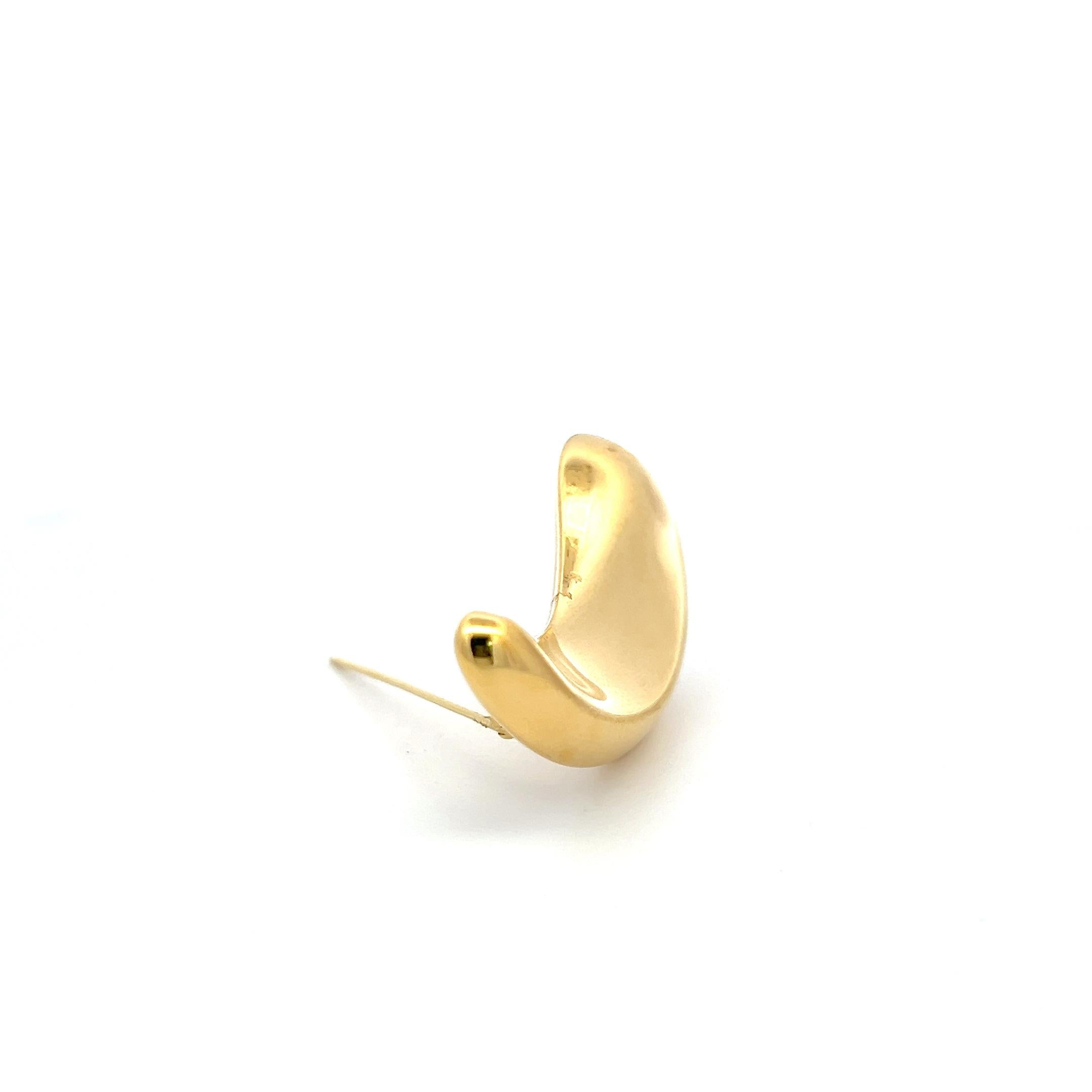 Tiffany & Co Elsa Peretti Vintage 18 Karat Yellow Gold Pin Brooch 12.4 Grams