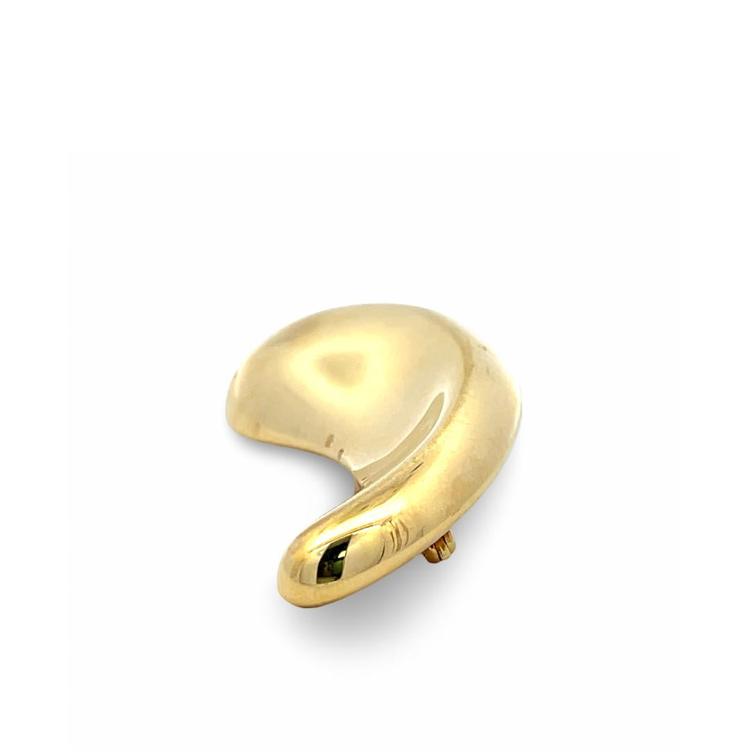Tiffany & Co Elsa Peretti Vintage 18 Karat Yellow Gold Pin Brooch 12.4 Grams