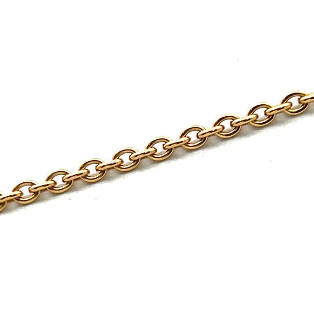 Chanel 18K Yellow Gold Pendant Necklace with 0.22 Carat Round F VS Diamonds