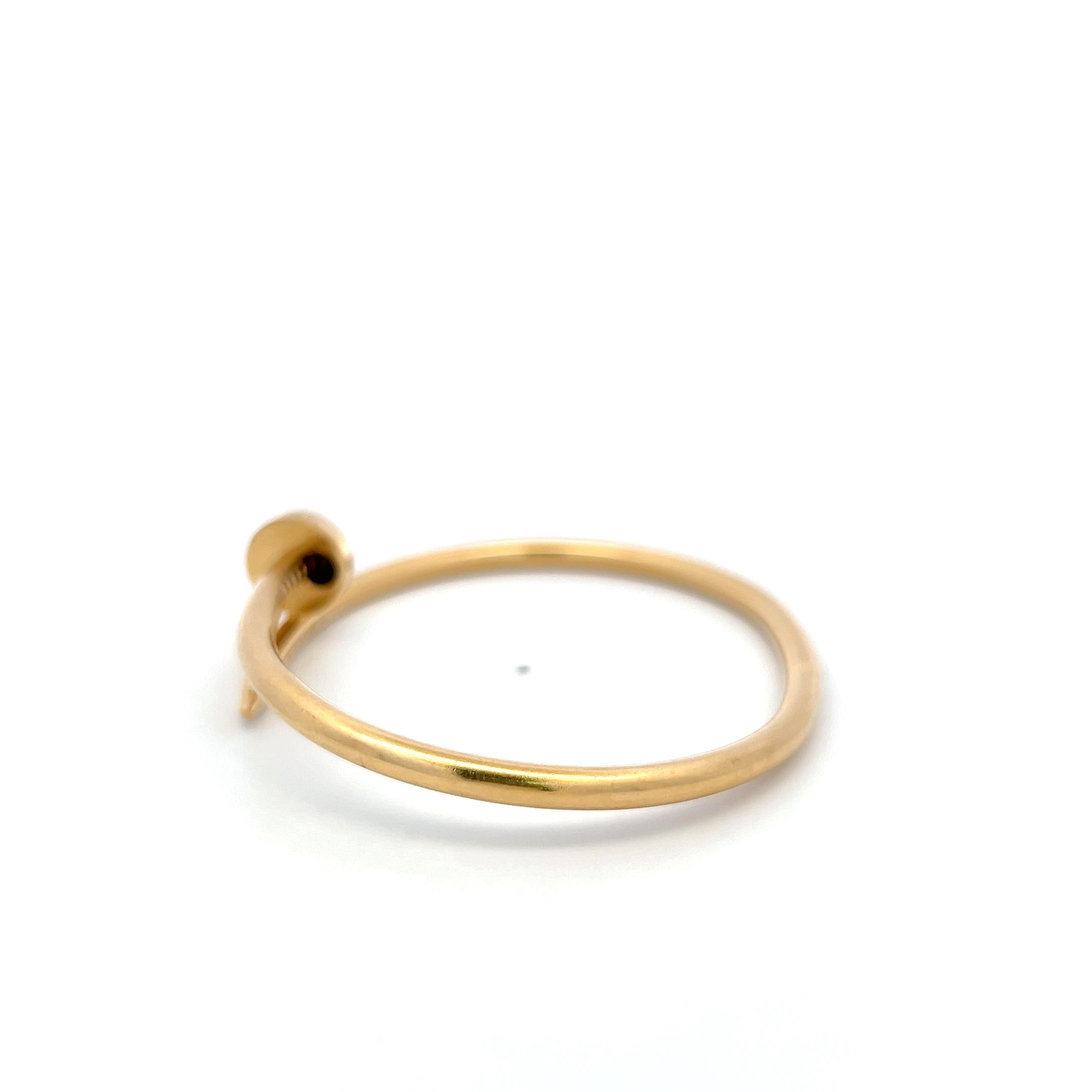 Cartier 18 Karat Yellow Gold Juste Un Clou Bracelet Size 18 with paper