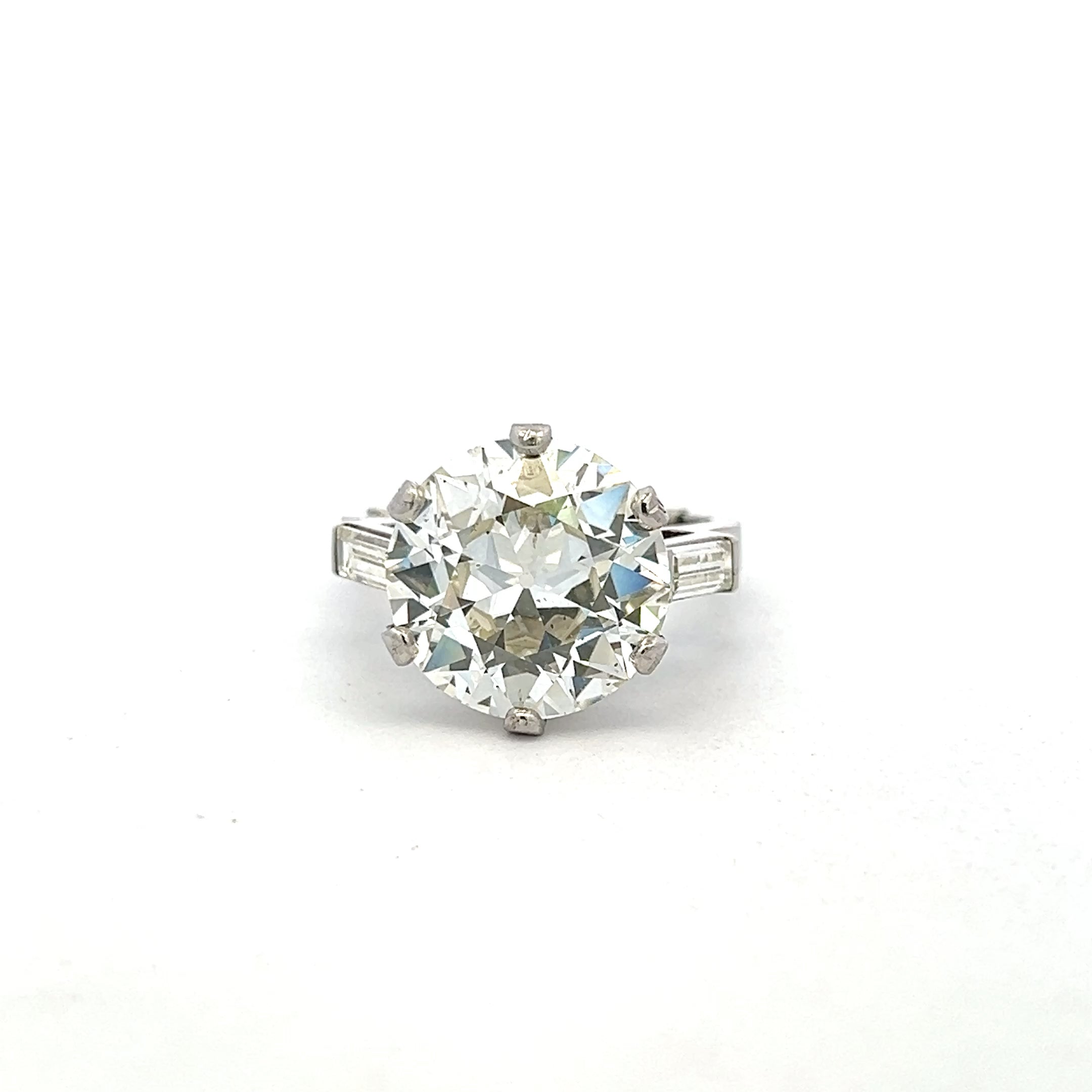 Rare 9.23 Ct Old European Cut Diamond L-SI1 with GIA Certificate