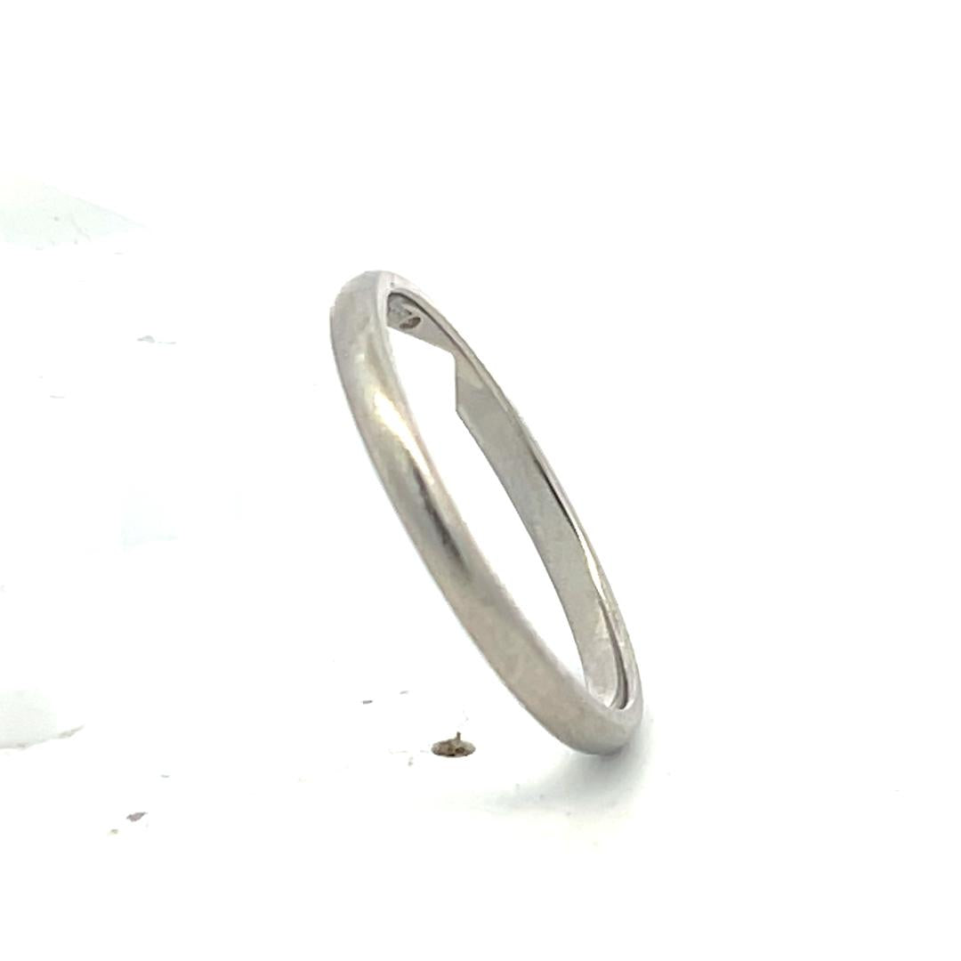 Tiffany & Co Vintage Platinum Band Ring 2.5 Grams Size 5.75