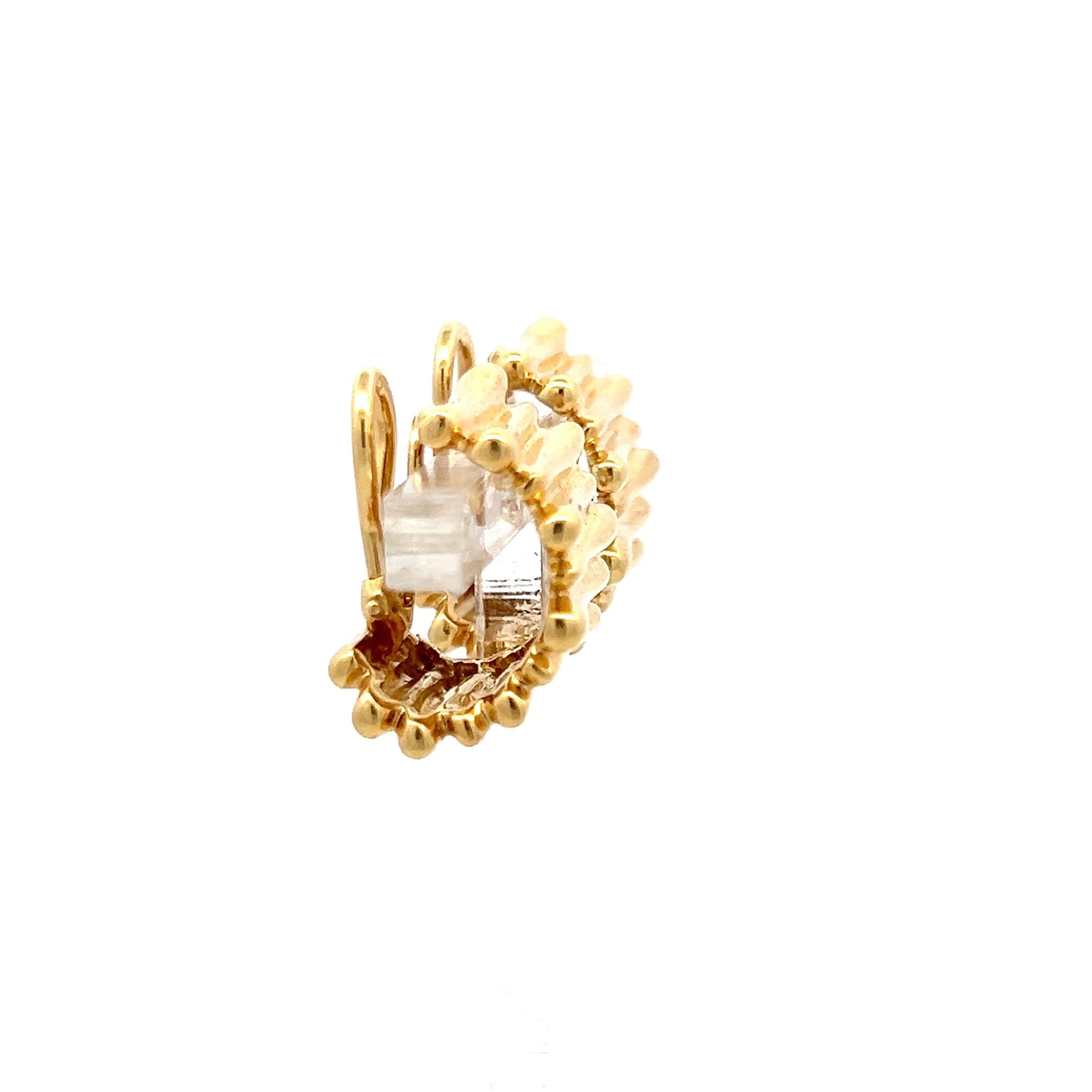 Tiffany & Co Vintage 18 Karat Yellow Gold Clip On Earrings 11.6 Grams