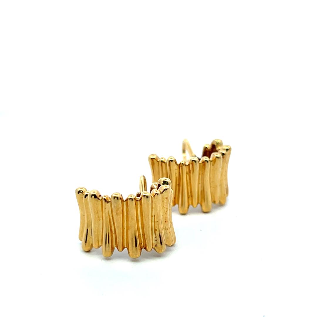 Tiffany & Co Vintage 18 Karat Yellow Gold Clip On Earrings 11.6 Grams