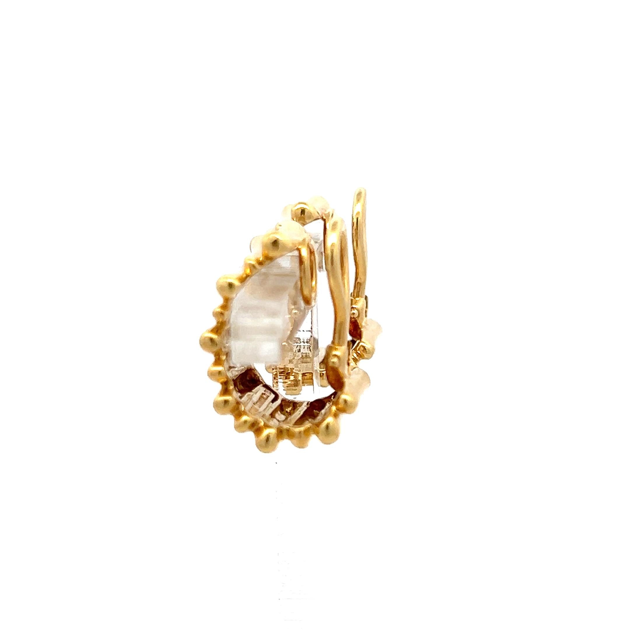 Tiffany & Co Vintage 18 Karat Yellow Gold Clip On Earrings 11.6 Grams