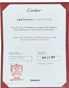 Cartier Vintage 18 Karat White Gold Love Bracelet 43.58 Grams Size 19