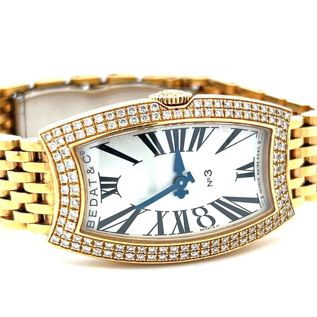 Bedat & Co Vintage Wristwatch with 1 Carat Round G VS Diamonds 80.16 Grams