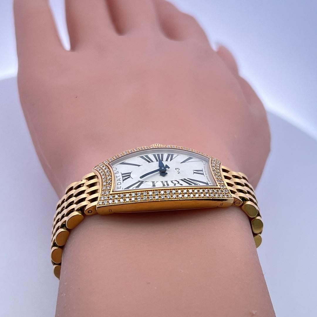 Bedat & Co Vintage Wristwatch with 1 Carat Round G VS Diamonds 80.16 Grams