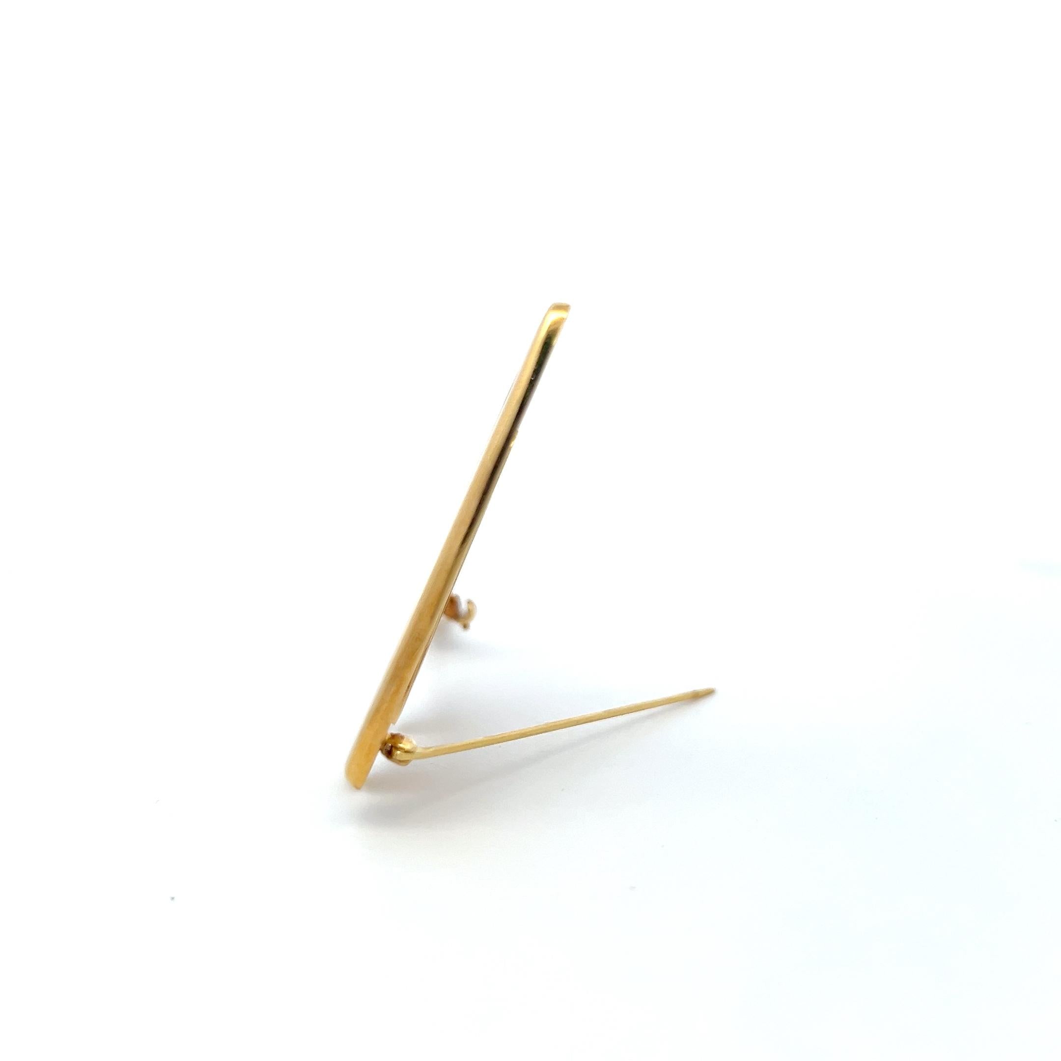 Tiffany & Co Vintage Paloma Picasso 18 Karat Yellow Gold Pin Brooch 21.09 Grams