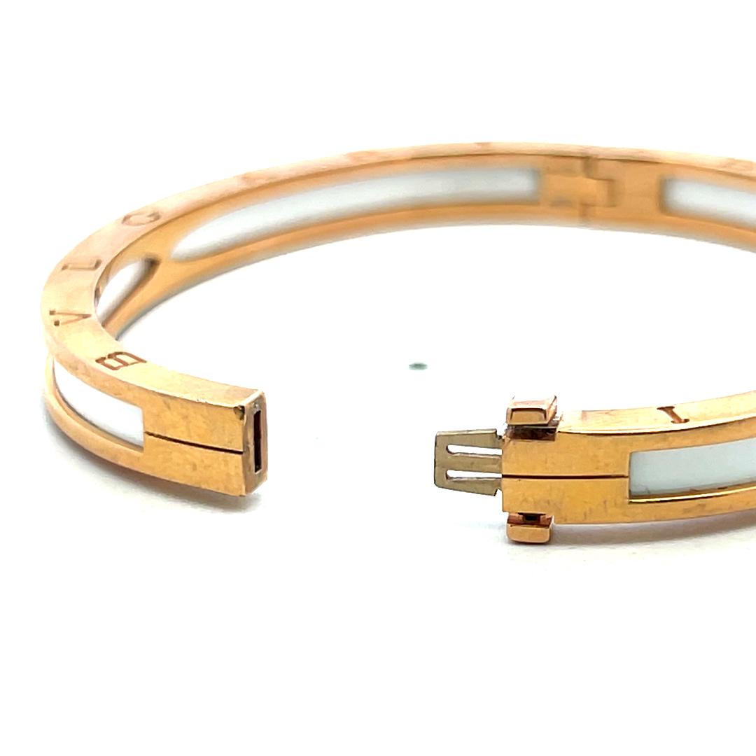 Bvlgari Vintage 18 Karat Yellow Gold Bangle Bracelet 27.31 Grams Size 5.75