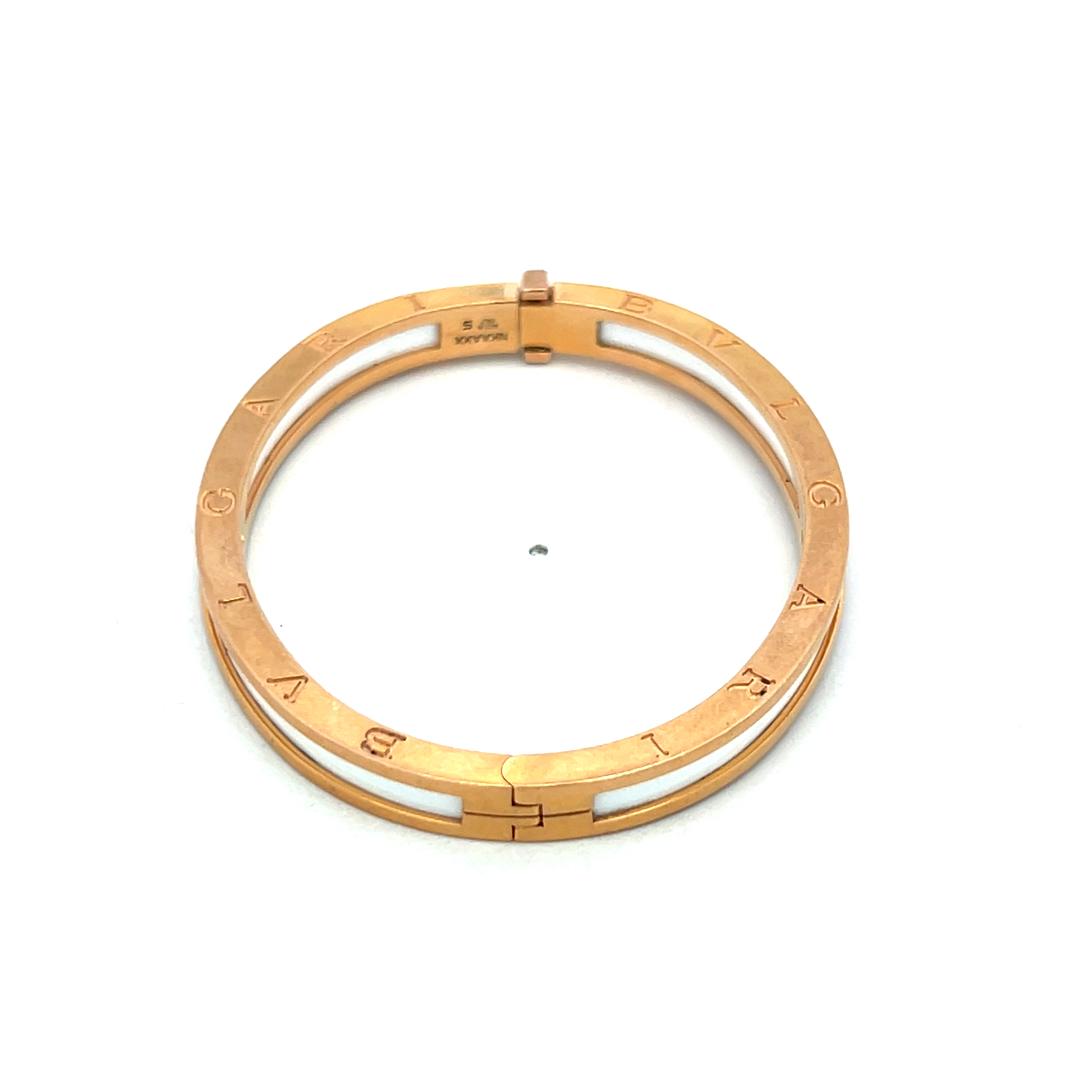 Bvlgari Vintage 18 Karat Yellow Gold Bangle Bracelet 27.31 Grams Size 5.75