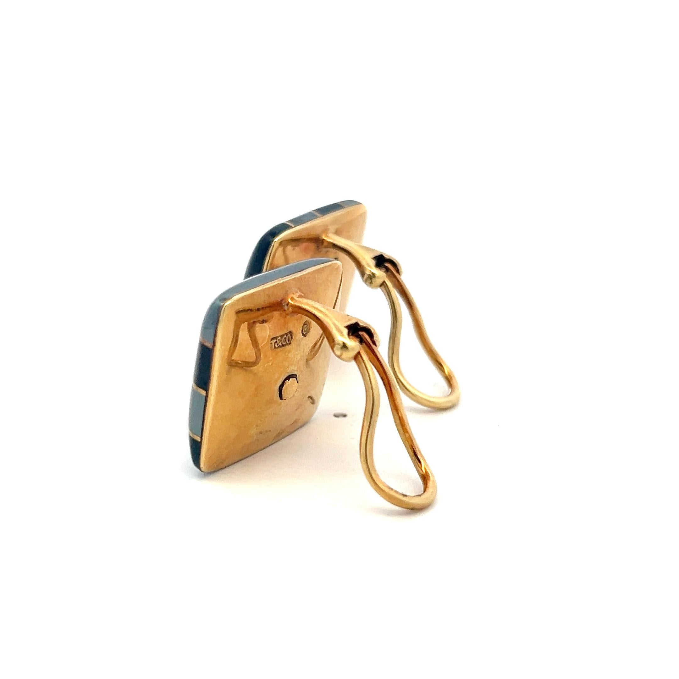 Tiffany & Co 18 Karat Yellow Gold Clip-On Earrings 21.74 Grams