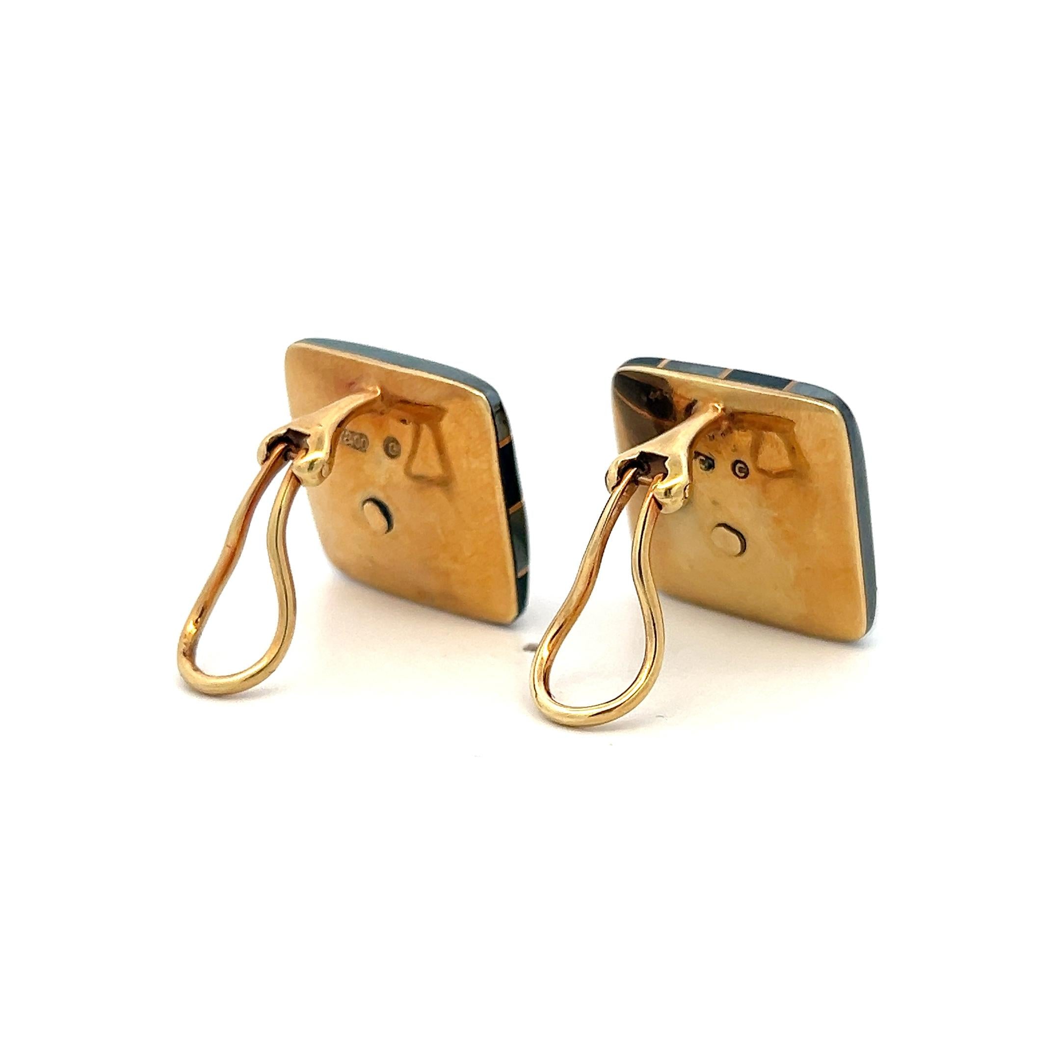 Tiffany & Co 18 Karat Yellow Gold Clip-On Earrings 21.74 Grams