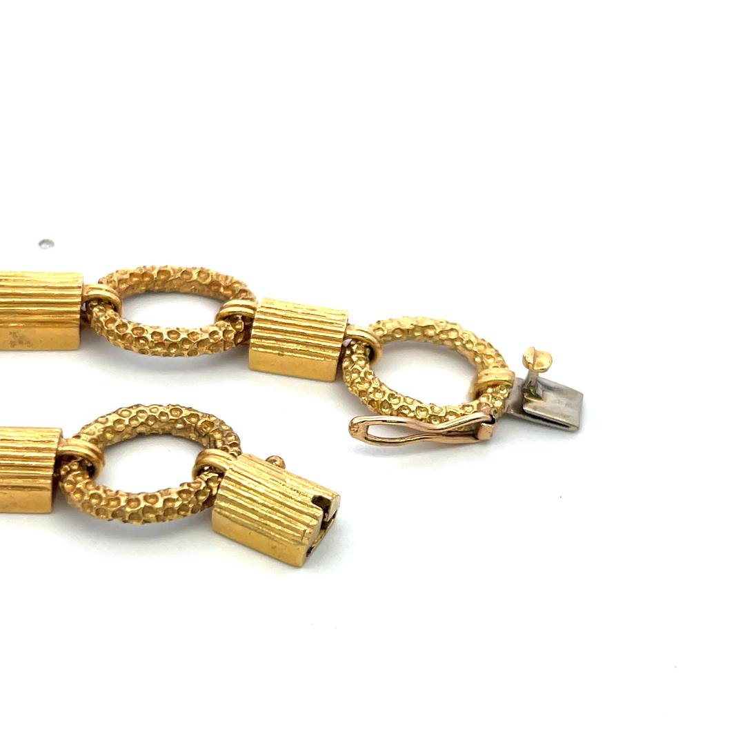 Vintage 18 Karat Yellow Gold Bold Link Necklace 112.2 Grams 29 Inch