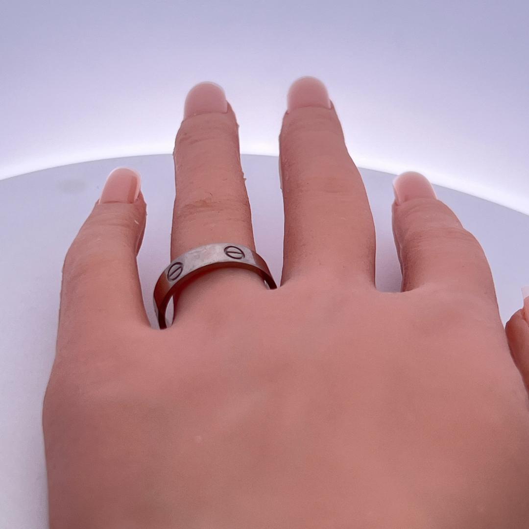 Cartier Vintage 18K White Gold Love Ring 7.2 Grams Size 10.25