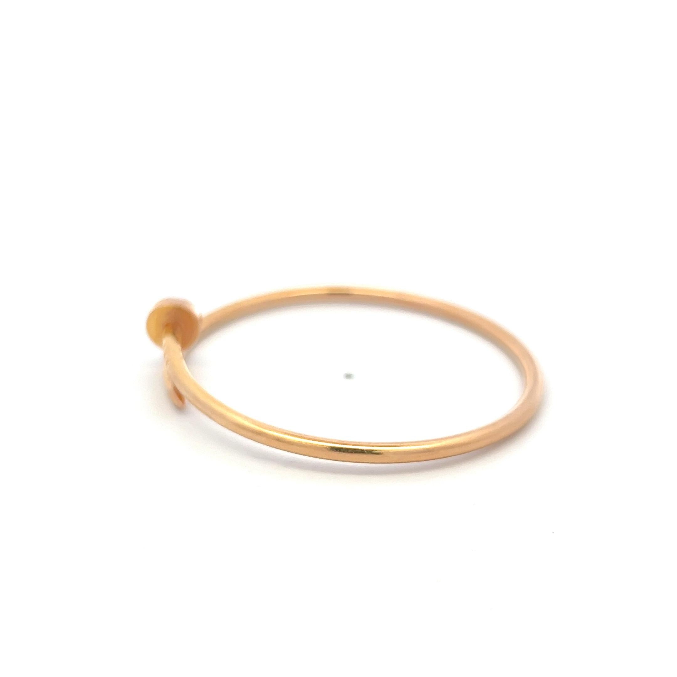Cartier Vinatege 18 Karat Rose Gold Juste Un Clou Bracelet 9.5 Grams Size 16