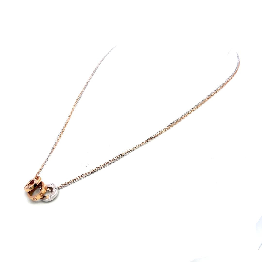 Cartier Vintage Pendant Necklace with 0.01 Carat Round F VVS Diamonds
