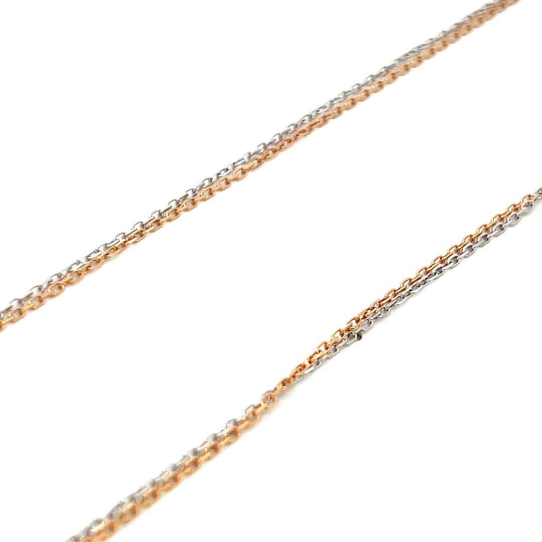 Cartier Vintage Pendant Necklace with 0.01 Carat Round F VVS Diamonds
