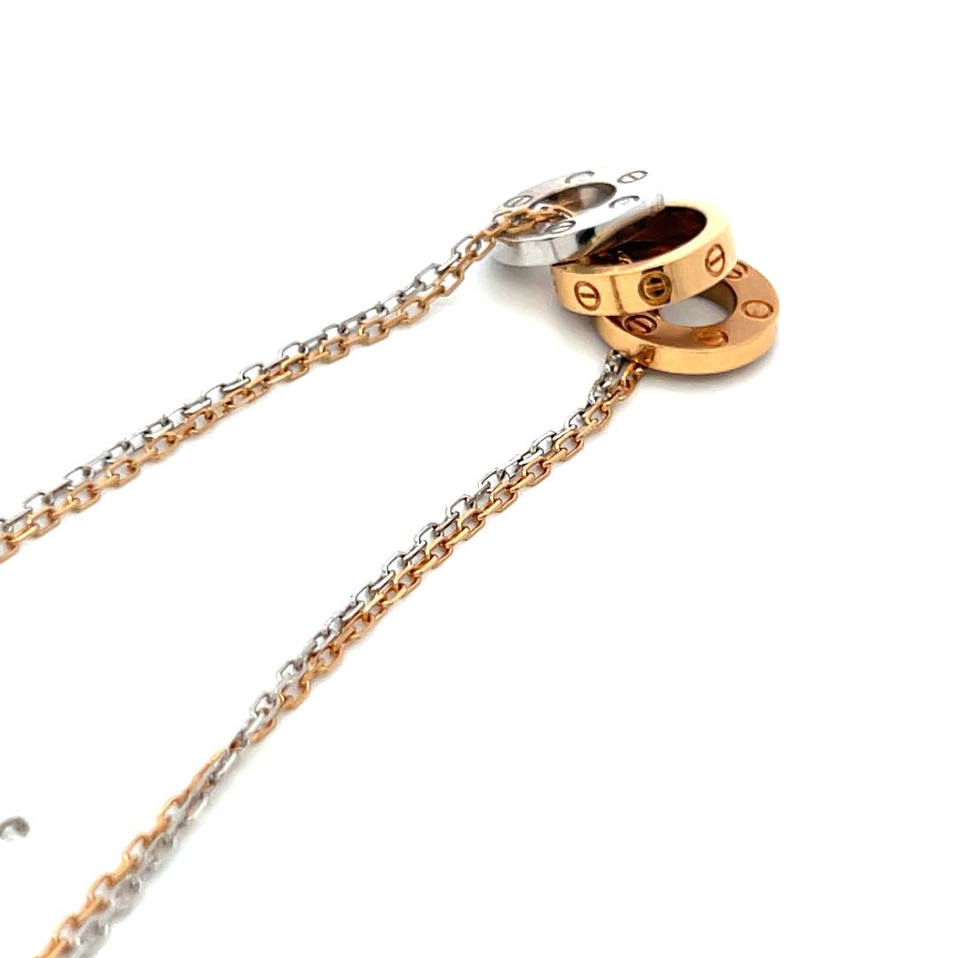 Cartier Vintage Pendant Necklace with 0.01 Carat Round F VVS Diamonds