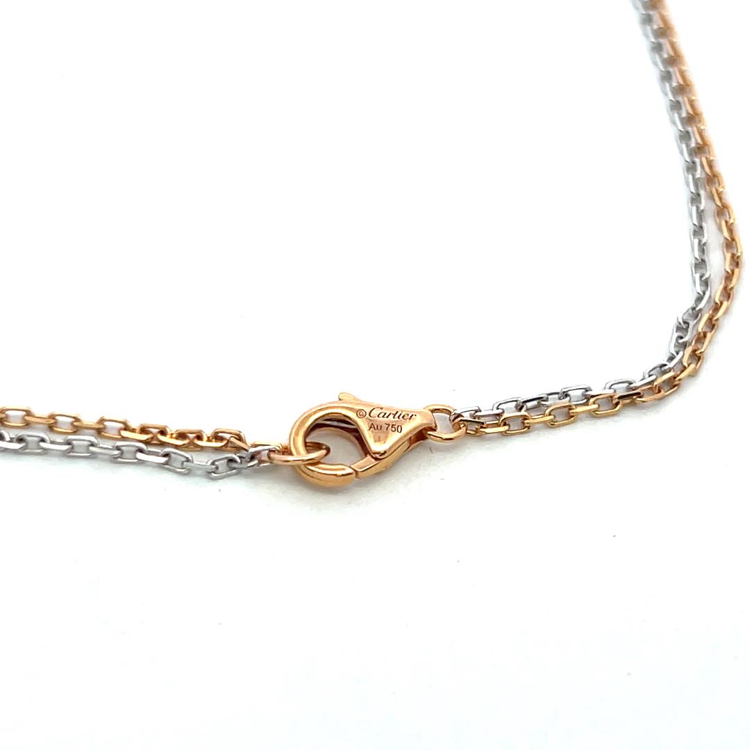 Cartier Vintage Pendant Necklace with 0.01 Carat Round F VVS Diamonds
