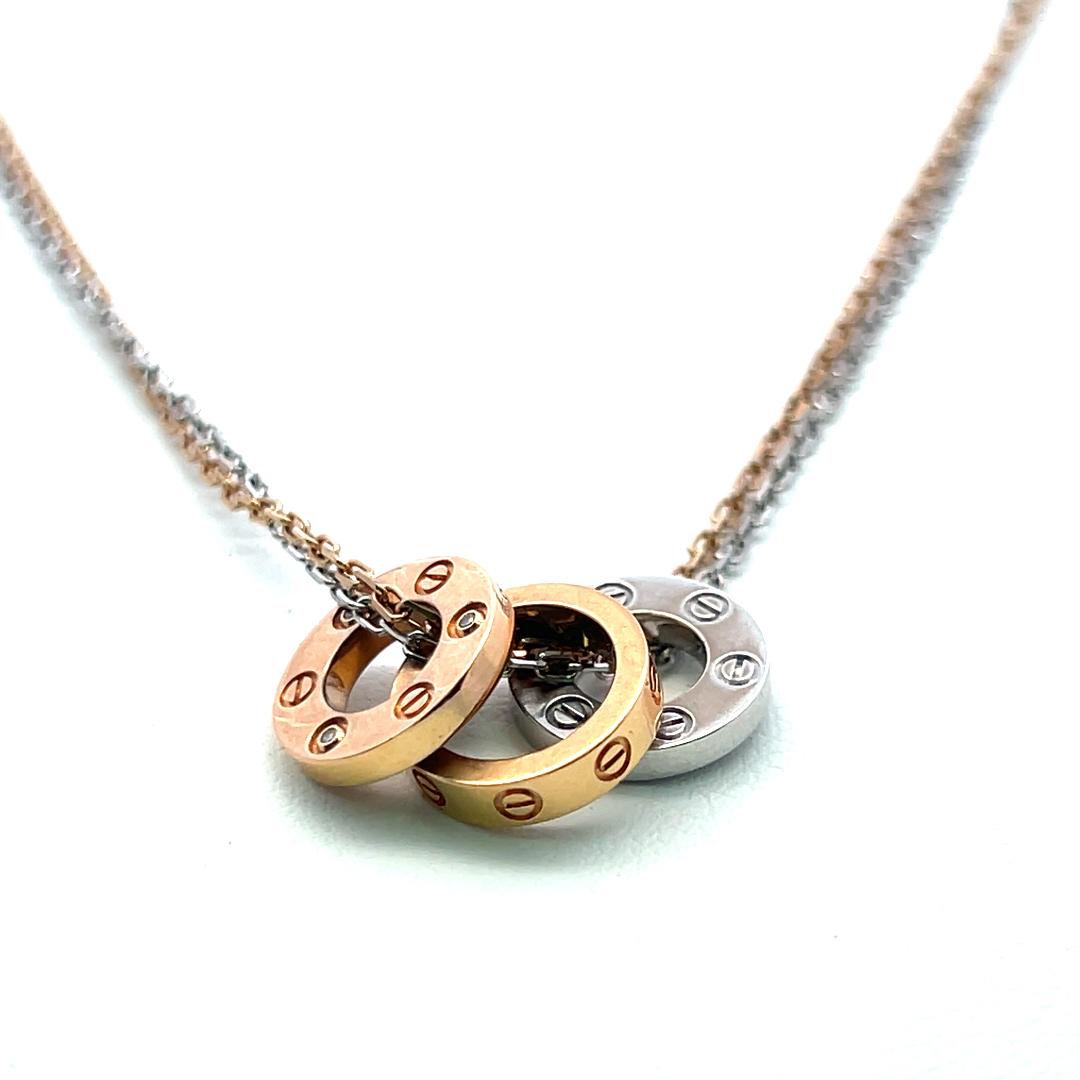 Cartier Vintage Pendant Necklace with 0.01 Carat Round F VVS Diamonds