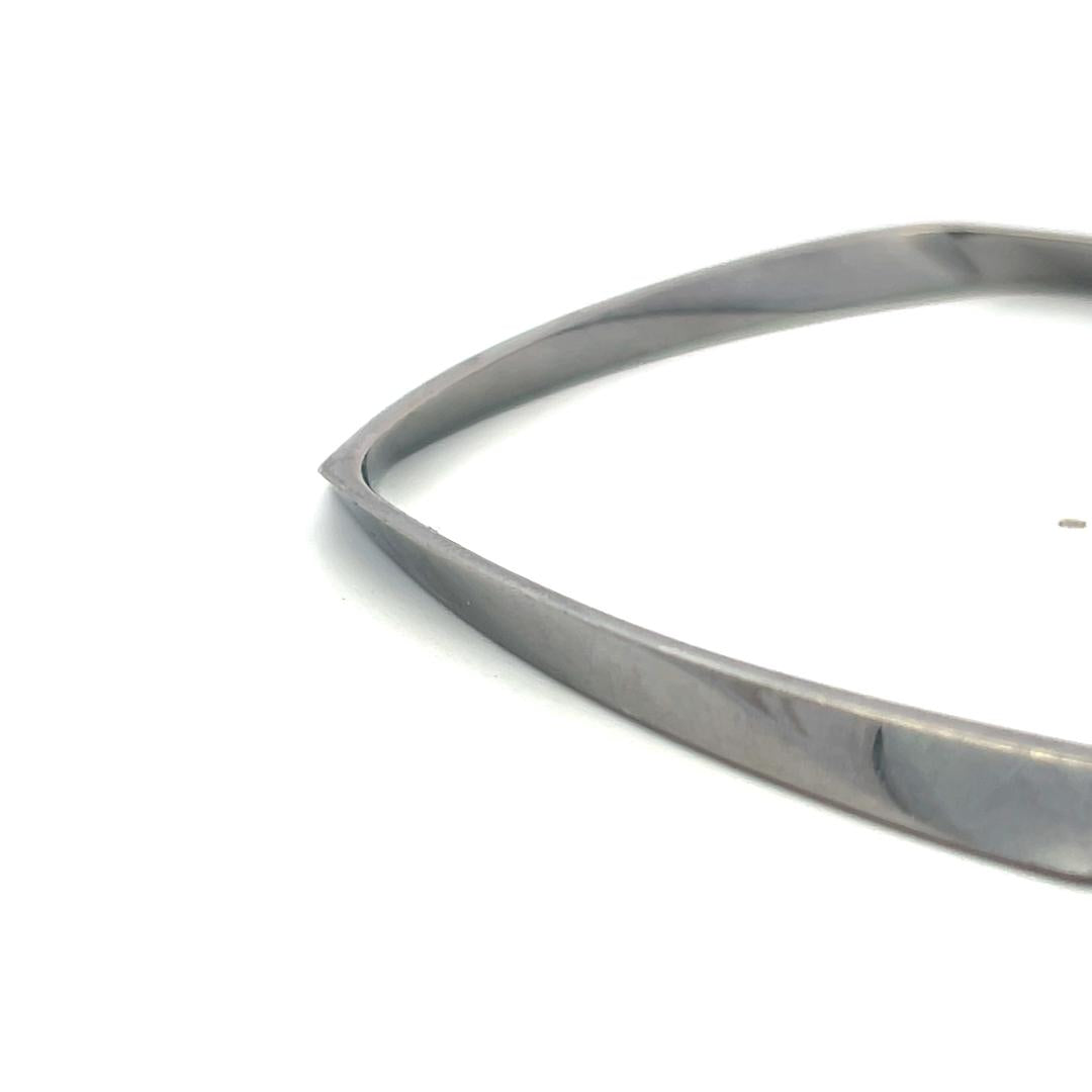 Tiffany & Co Vintage 18K White Gold Bangle Bracelet 24.5 Grams