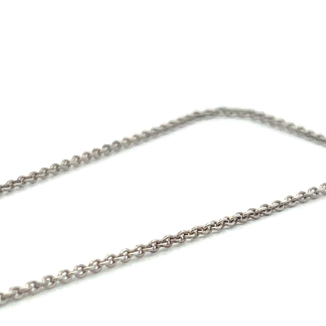 Tiffany & Co Vintage Platinum Chain Necklace 2.32 Grams 15 Inch