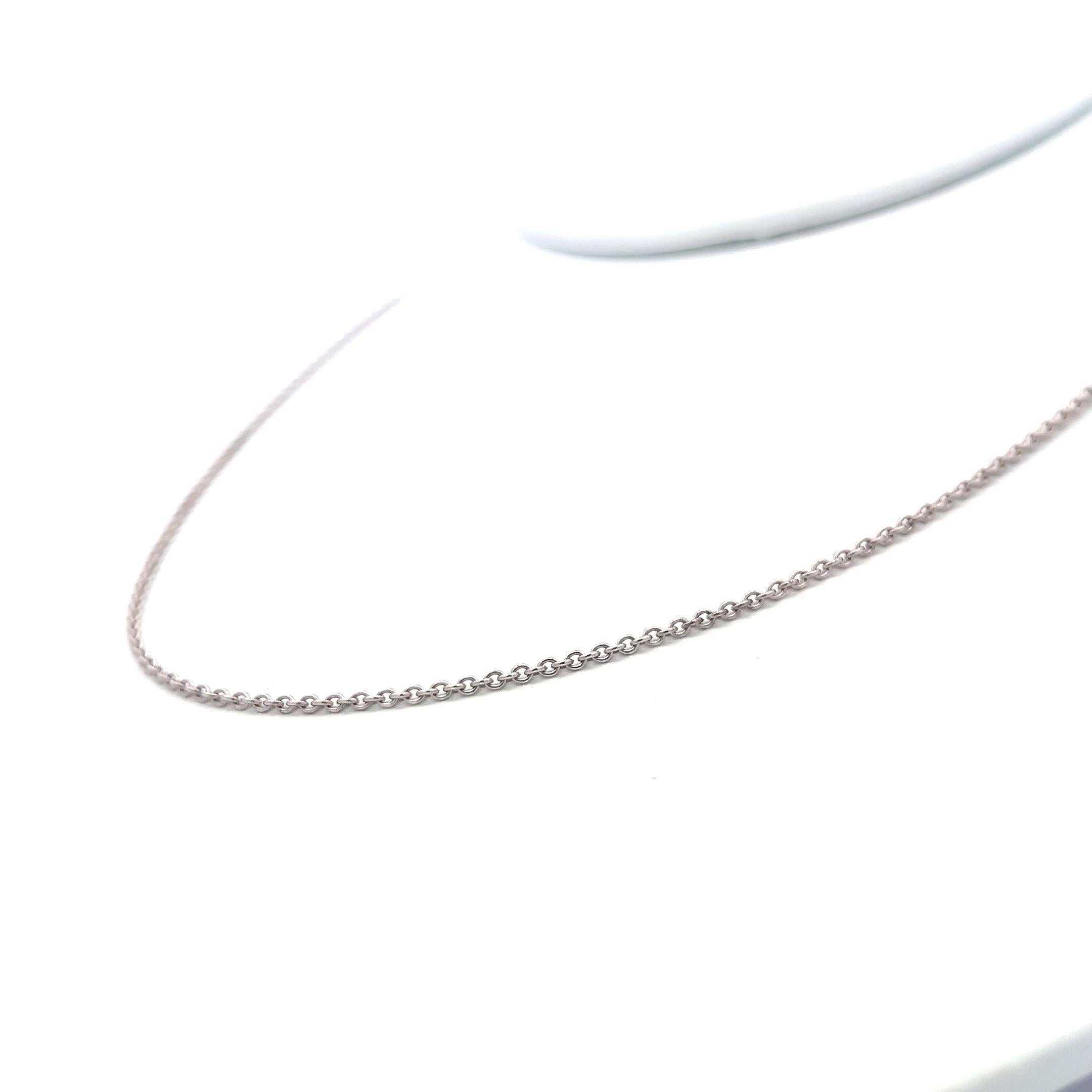 Tiffany & Co Vintage Platinum Chain Necklace 2.32 Grams 15 Inch