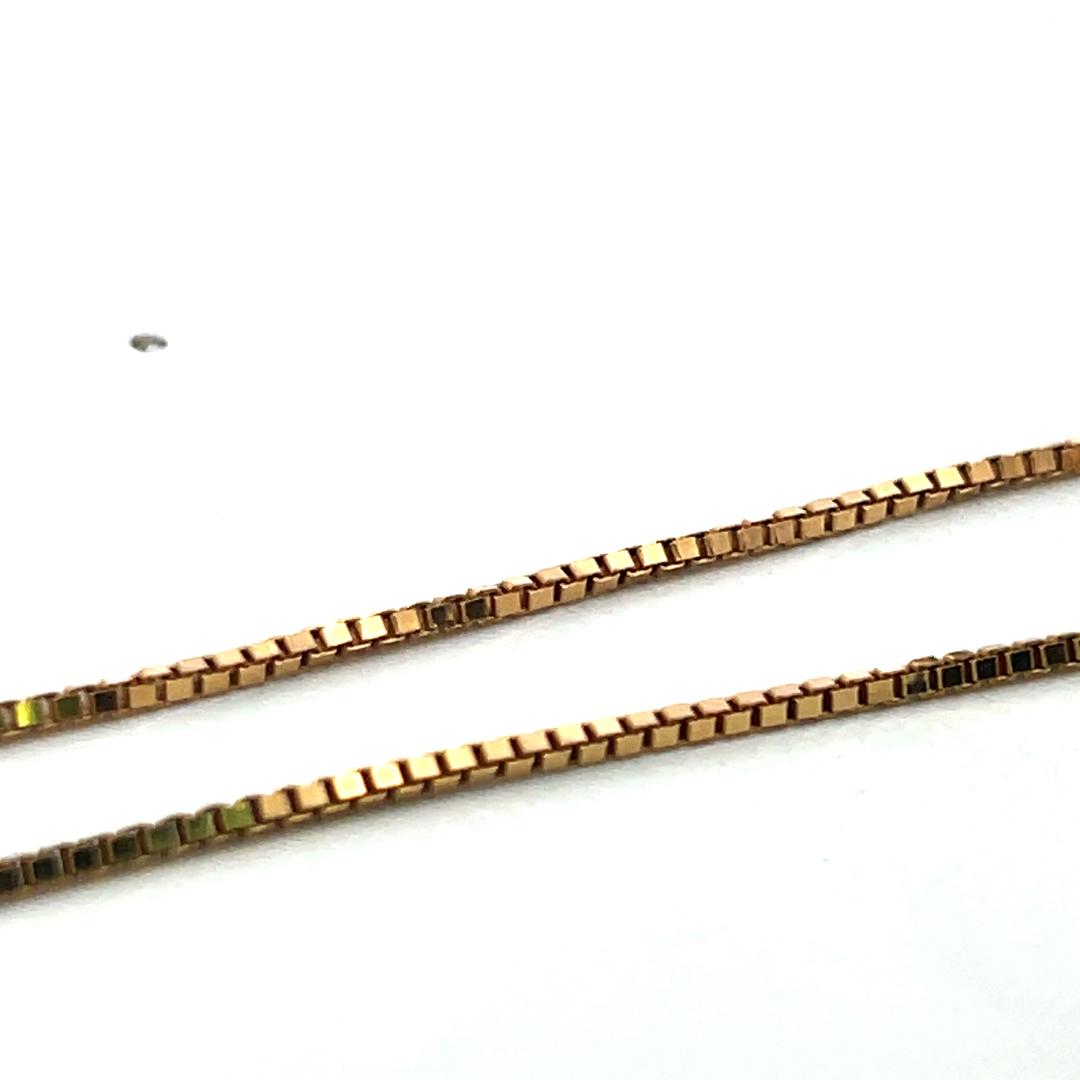14K YG Pendant Necklace with 0.72ct Old European Diamonds & Multi Gemstones