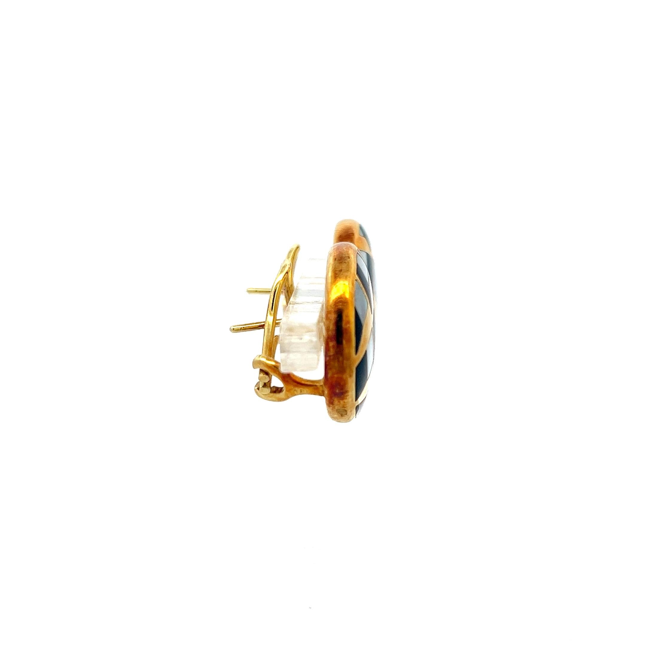 Grossbart Vintage 14 Karat Yellow Gold Clip On Earrings 13 Grams