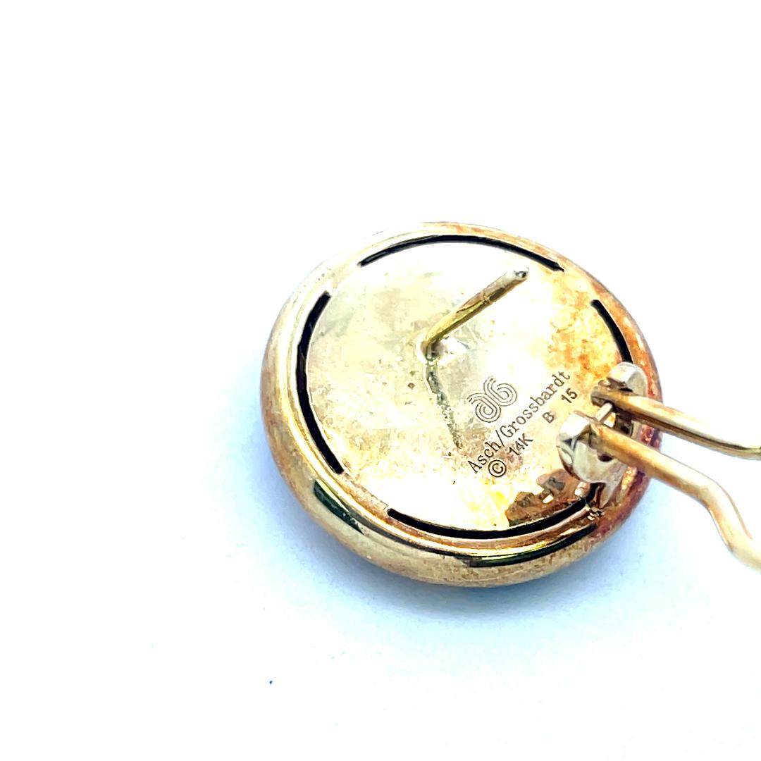 Grossbart Vintage 14 Karat Yellow Gold Clip On Earrings 13 Grams