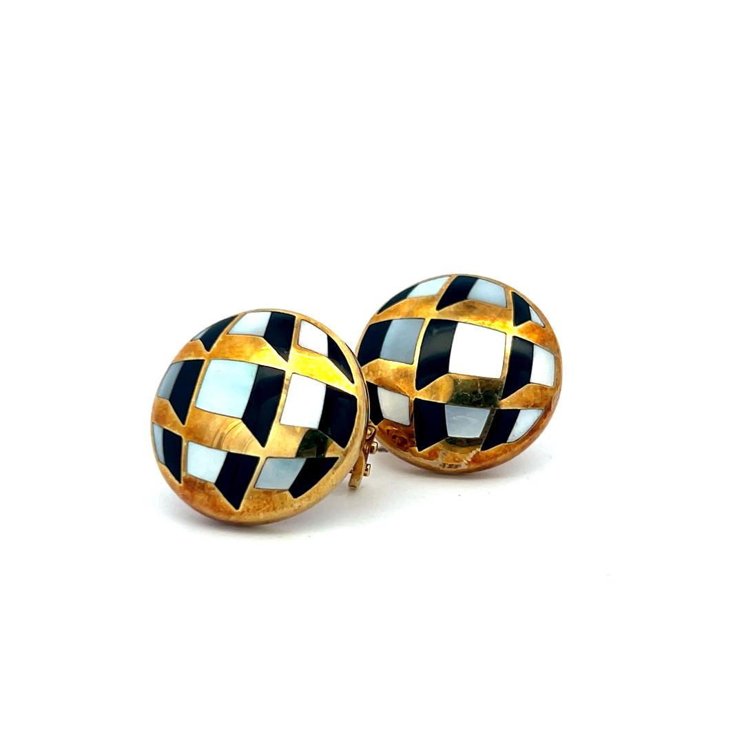 Grossbart Vintage 14 Karat Yellow Gold Clip On Earrings 13 Grams