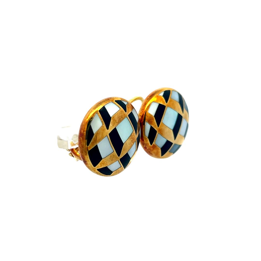 Grossbart Vintage 14 Karat Yellow Gold Clip On Earrings 13 Grams