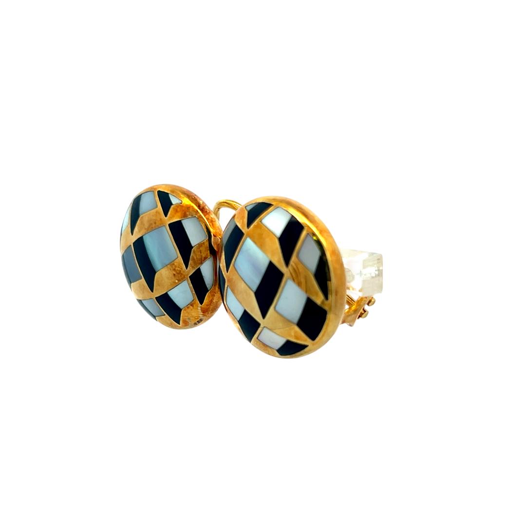 Grossbart Vintage 14 Karat Yellow Gold Clip On Earrings 13 Grams