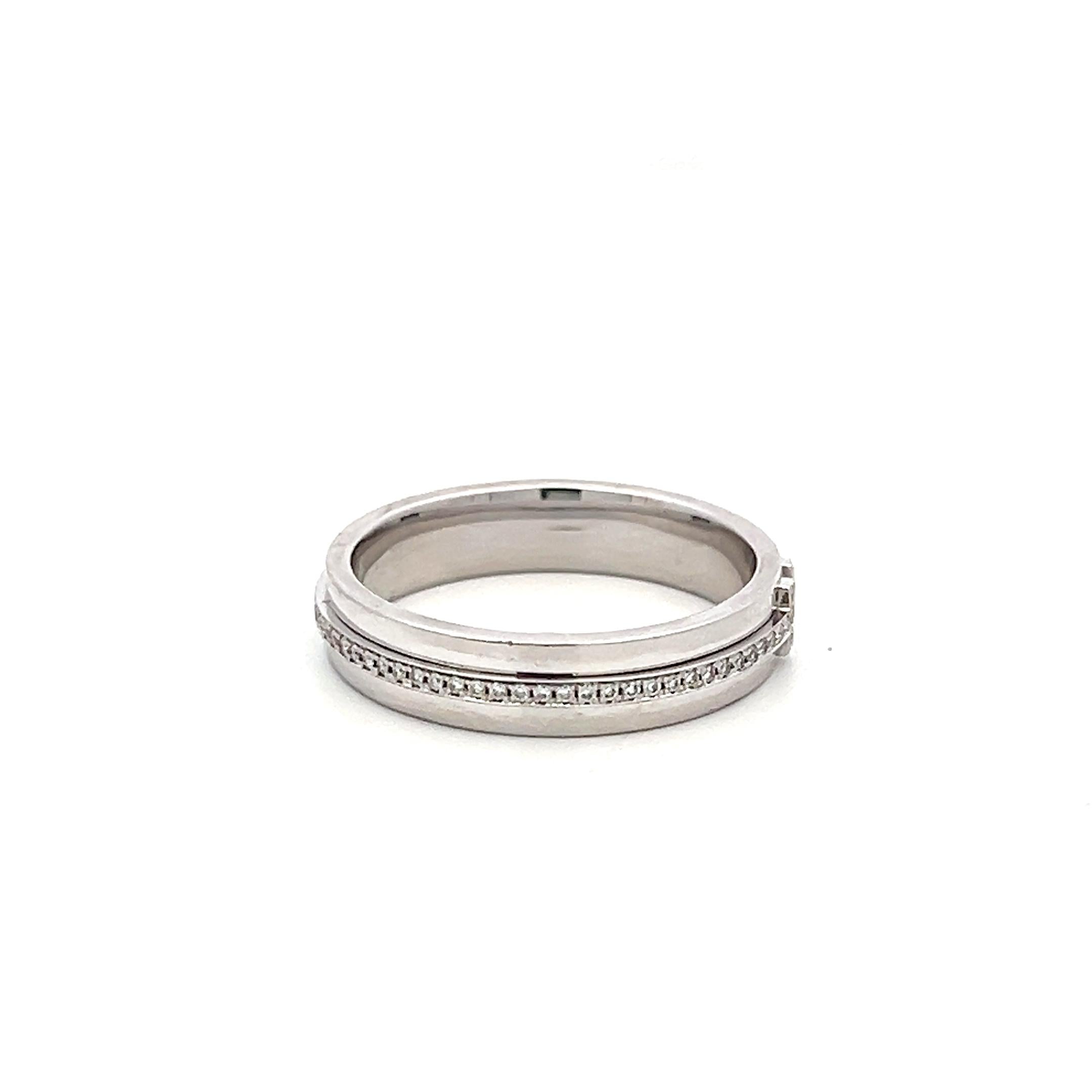 Tiffany & Co 18K YG T-Diamond Band Ring 0.18ct Round F VS Diamonds Size 8.25