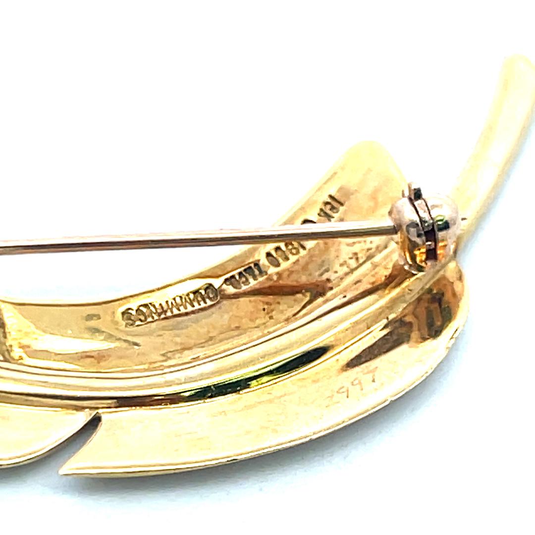 Tiffany & Co Vintage 18 Karat Yellow Gold Pin Brooch 7.9 Grams