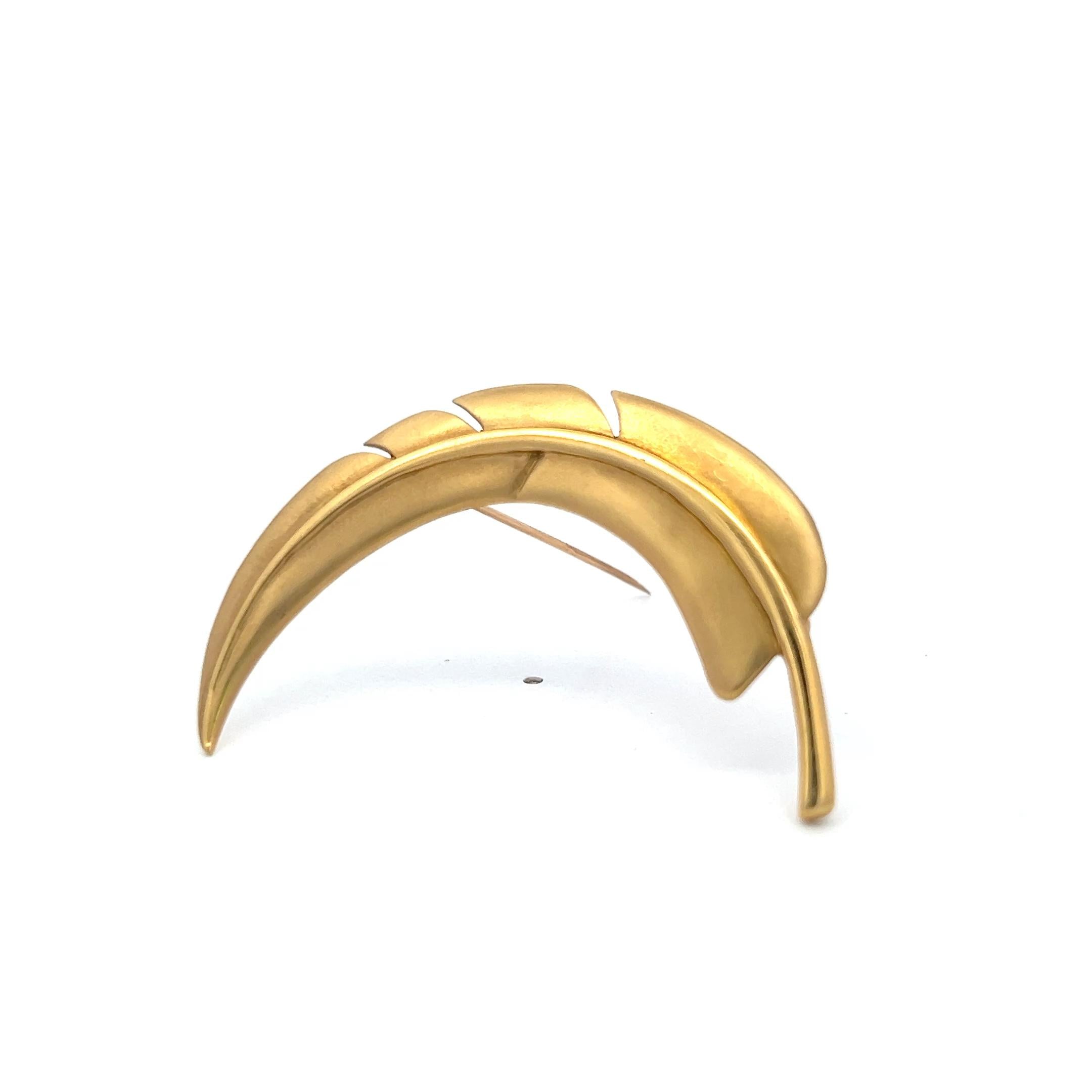 Tiffany & Co Vintage 18 Karat Yellow Gold Pin Brooch 7.9 Grams