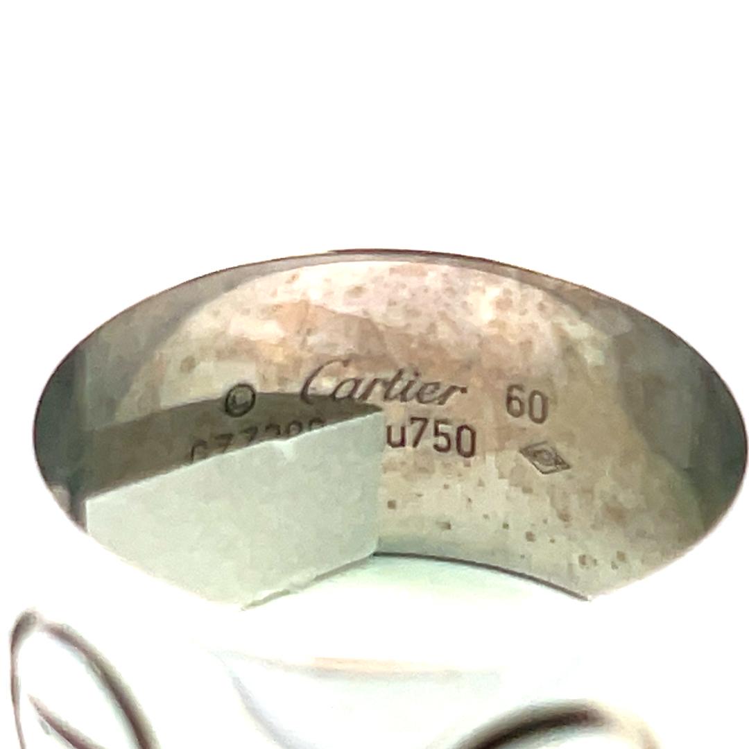Cartier Vintage 18K White Gold Bold Love Ring 11MM Wide 13.72 Grams Size 9.75