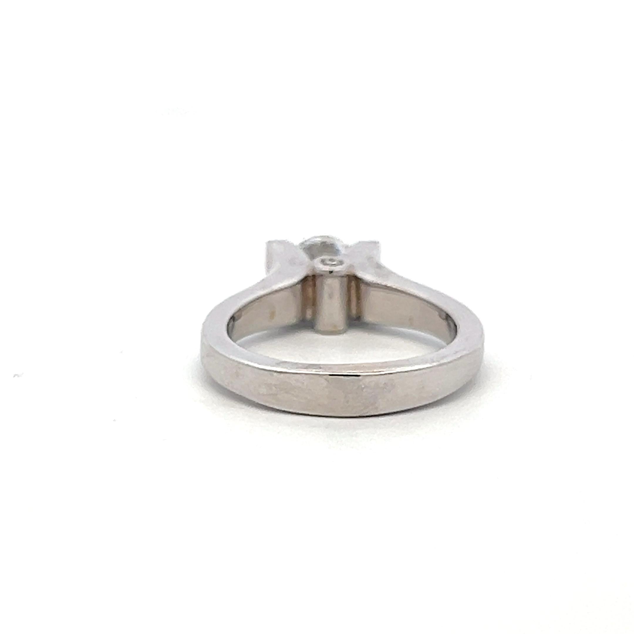 14K White Gold Engagement Ring with 1ct Lab-Grown and 0.04ct Natural Diamonds