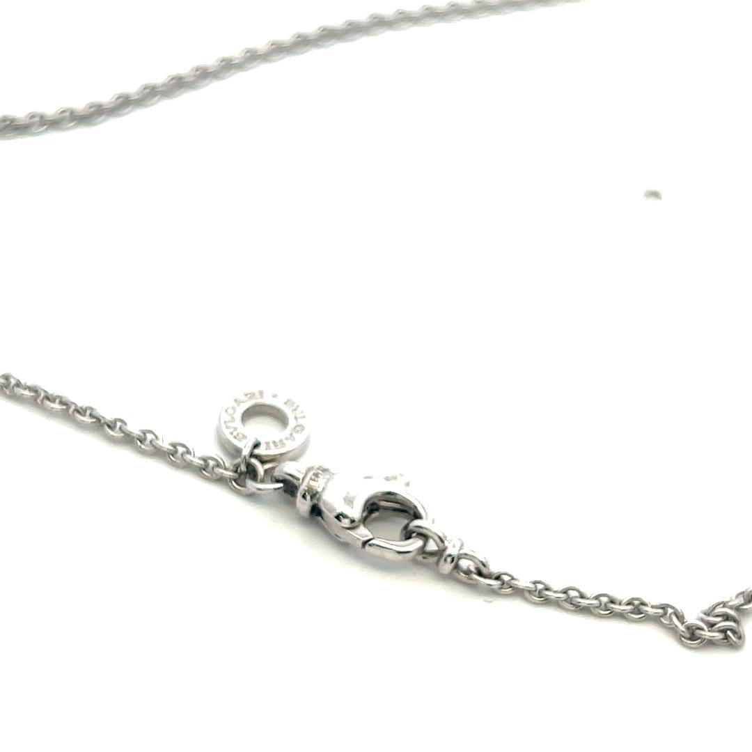 Bvlgari 18 Karat White Gold B Zero Pendant Necklace 16 Inch 11.17 Grams