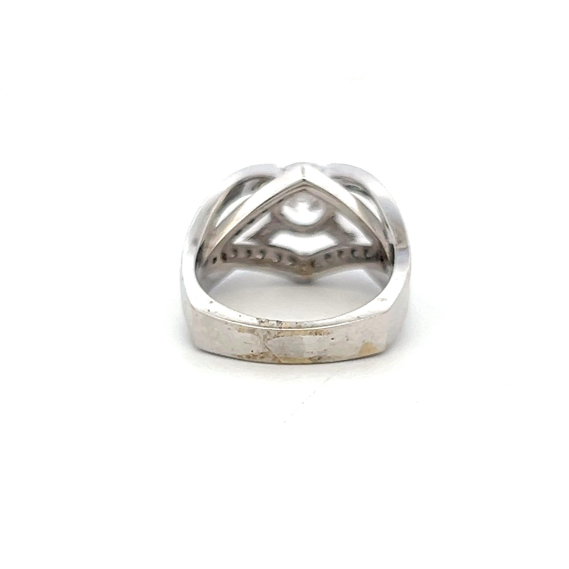 14K White Gold Engagement Ring 0.36ct Natural and 1.20 Ct Lab-Grown Diamonds