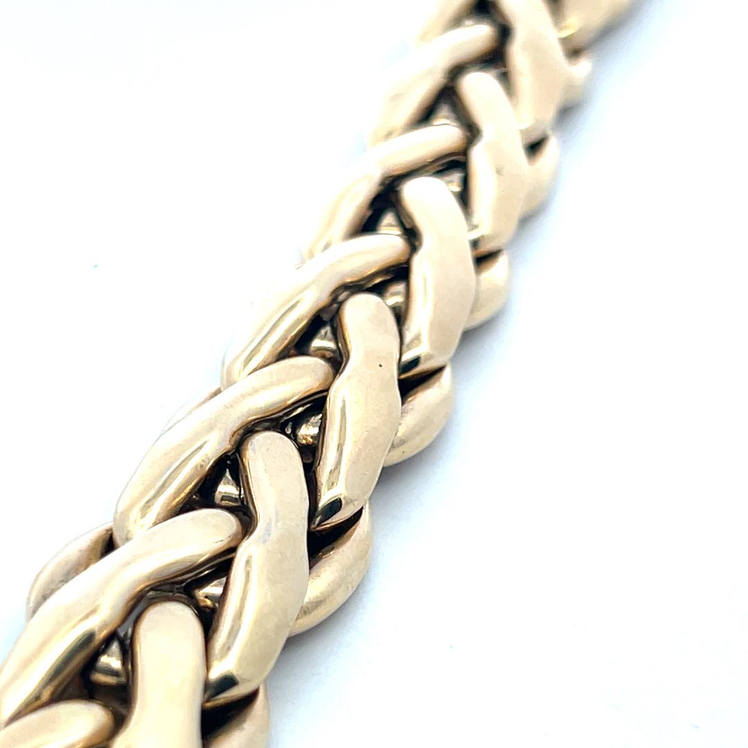 Vintage 14 Karat Yellow Gold Bold Link Bracelet 41.15 Grams
