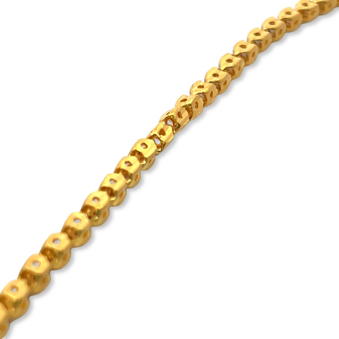 Vintage 24 Karat Yellow Gold Bold Chain Necklace 19 Inch 23.26 Grams