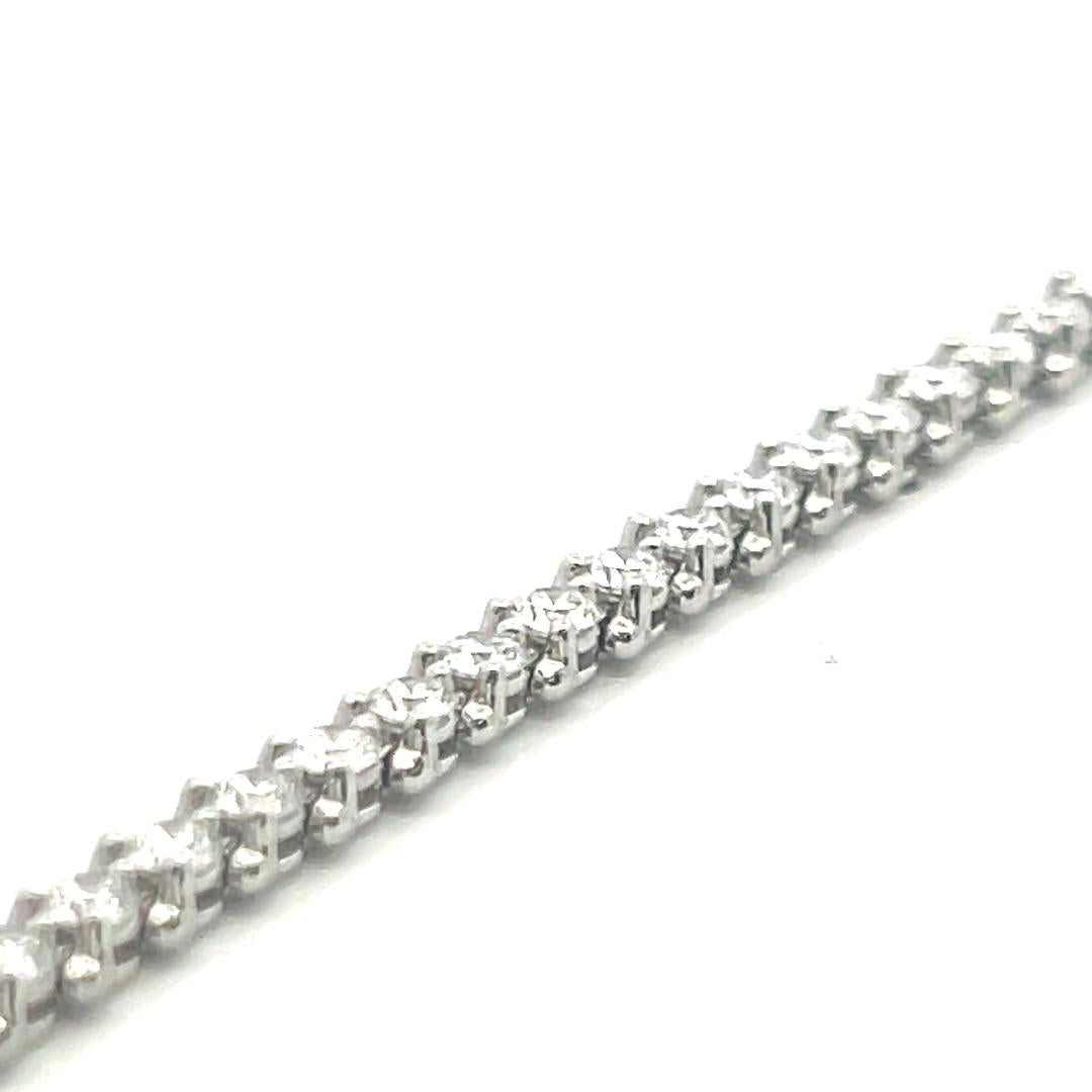 Tiffany & Co Platinum Link Bracelet with Round & Marquis 3.08 Carat Diamonds