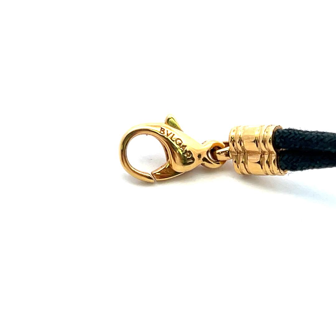 Bvlgari 18K Yellow Gold Circle Pendant Bracelet 15.9 Grams 6.5*1.37*0.07 Inch