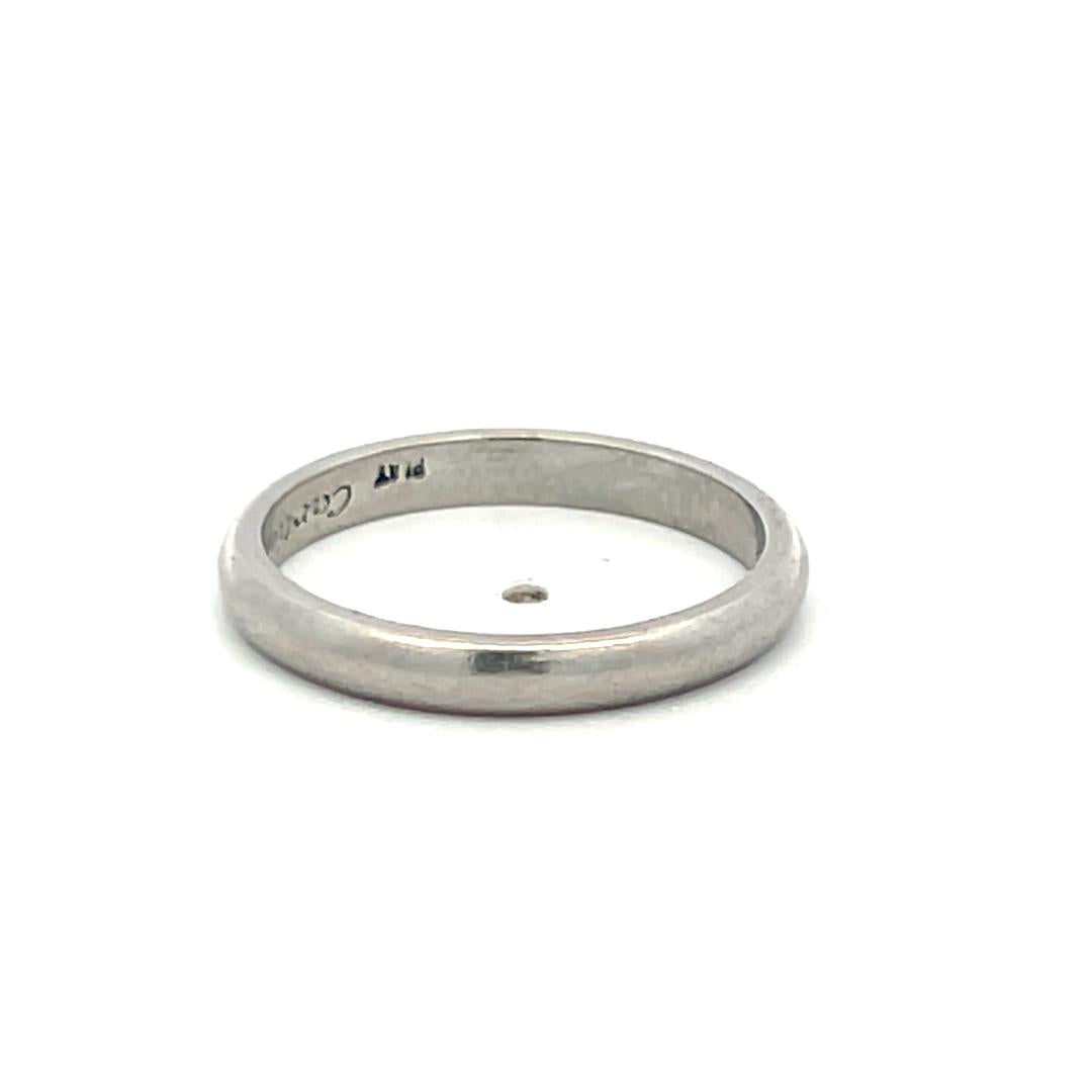 Cartier Vintage Platinum Band Ring Size 5.25 3.6 Grams