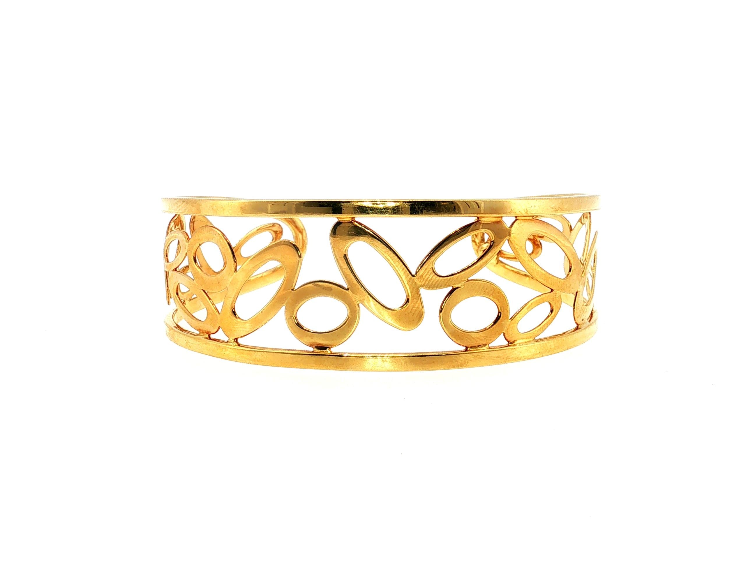 Roberto Coin 18K YG Cuff Bracelet Earrings & Ring Set 0.18ct Diamonds 0.08 Ruby